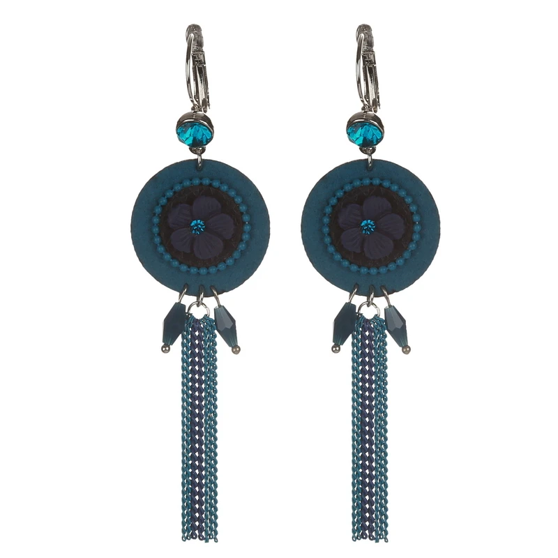 

Blue Bohemia Long Tassels Earrings For Women Fashion Handmade Statement Dangle Earrings Ethnic Jewelry Brincos Pendientes