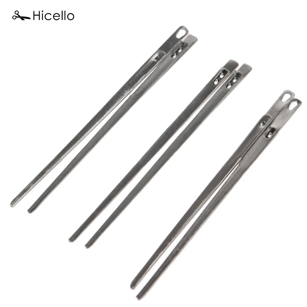 10pcs American Sewing Leather Needle DIY Handmade Lacing Threading Two Prong Steel Needle Leather Craft Tool