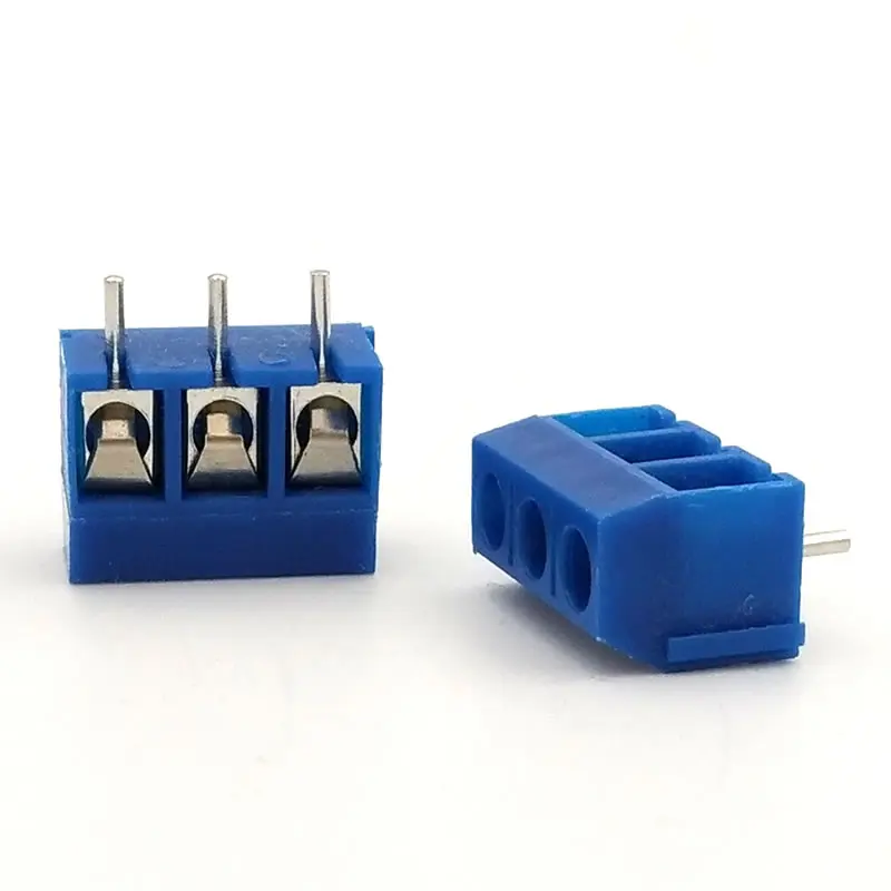 

F266 200PCS KF301-3P KF301-5.0-3P KF301-3P+  KF301 Screw 3pin 5.0mm Straight Pin PCB Screw Terminal Block Connector