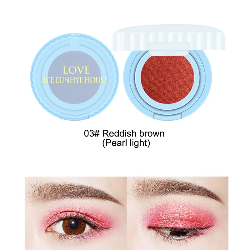 3CE Eunhye House Eyeshadow 6 Цветов Блеск Глаза Жемчужная Пластина Длительный Порошок Мерцания Водонепроницаемый Легко Носить - Цвет: 03