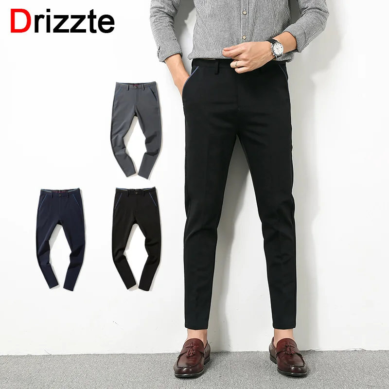 mens black ankle pants
