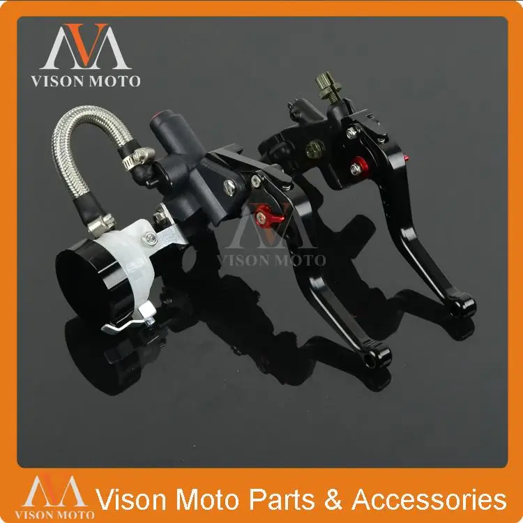 

Universal CNC Brake Lever Master Cylinder With Reservoir + Cable Clutch Perch For KTM Ducati BMW Aprilia Triumph Motorcycle
