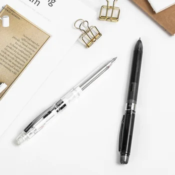 

3-in-1 Mechanical Pencil Ballpoint Pen 2 Colors Barrel 0.5mm Refill Lightweight Body Multifunction Pen Office Stationery