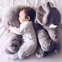 New 40cm 60cm 3colors Hot Stuffed Animals Plush oys With Sleeping Elephant Pillow Comforting Doll Birthday Gift Boys Girls Kids New 40cm 60cm 3colors Hot Stuffed Animals Plush oys With Sleeping Elephant Pillow Comforting Doll Birthday Gift Boys Girls Kids