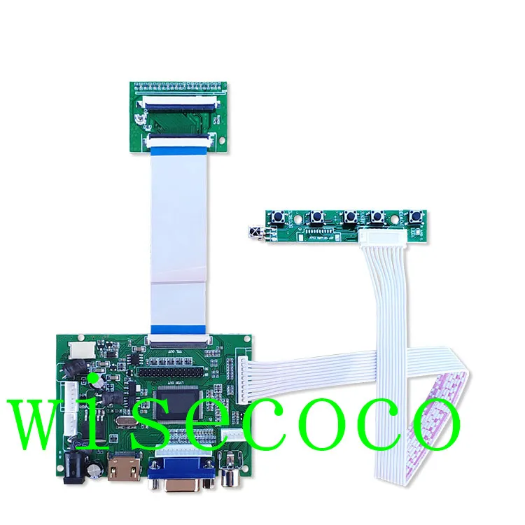 ЖК дисплей 800*480 TTL LVDS плата контроллера VGA 2AV 60 PIN для 7 дюймов A070VW04 Поддержка
