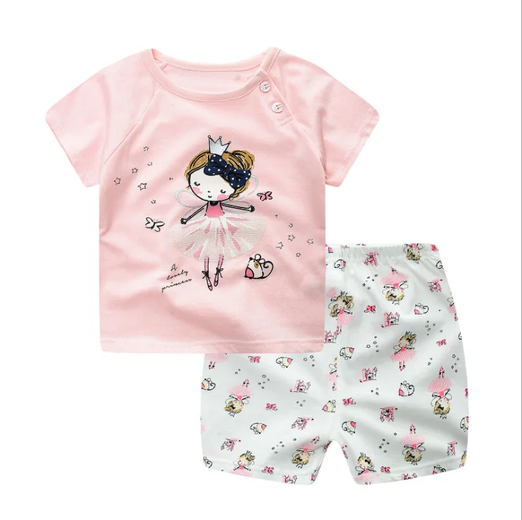 Summer Baby Short Sleeve For Clothing Boys And Girls Cotton Underwear Suit For Children Two Clothes Sets For Babies Summer Baby Short Sleeve For Clothing Boys And Girls Cotton Underwear Suit For Children Two Clothes Sets For Babies