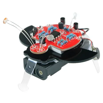 

Hot Maker DIY Fireworm Glowworm STEAM Photographic Robot Educational Kit With BLN And Photo Resistor For Children Kids Toy Gifts