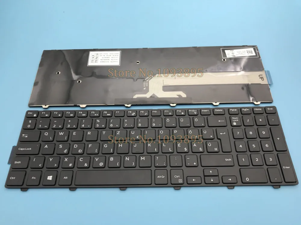 Новая клавиатура в венгерском стиле для Dell Inspiron 5558 5552 5758 5755 5759 7557 7559 без подсветки