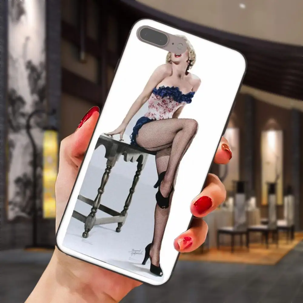 Мэрилин Монро Pin Up Pinup девушка для Galaxy C5 C7 J1 J2 J3 J330 J5 J6 J7 J730 2017 Ace Core Duo Max Mini Plus Prime