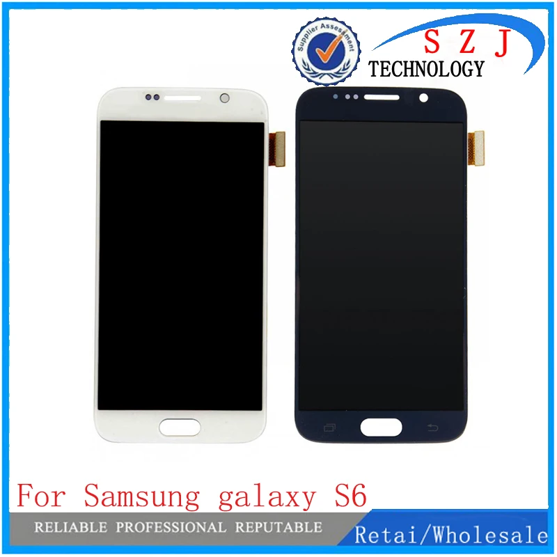 ЖК-дисплей для Samsung galaxy S6 сенсорный экран с цифровым преобразователем samsung s6 G920i