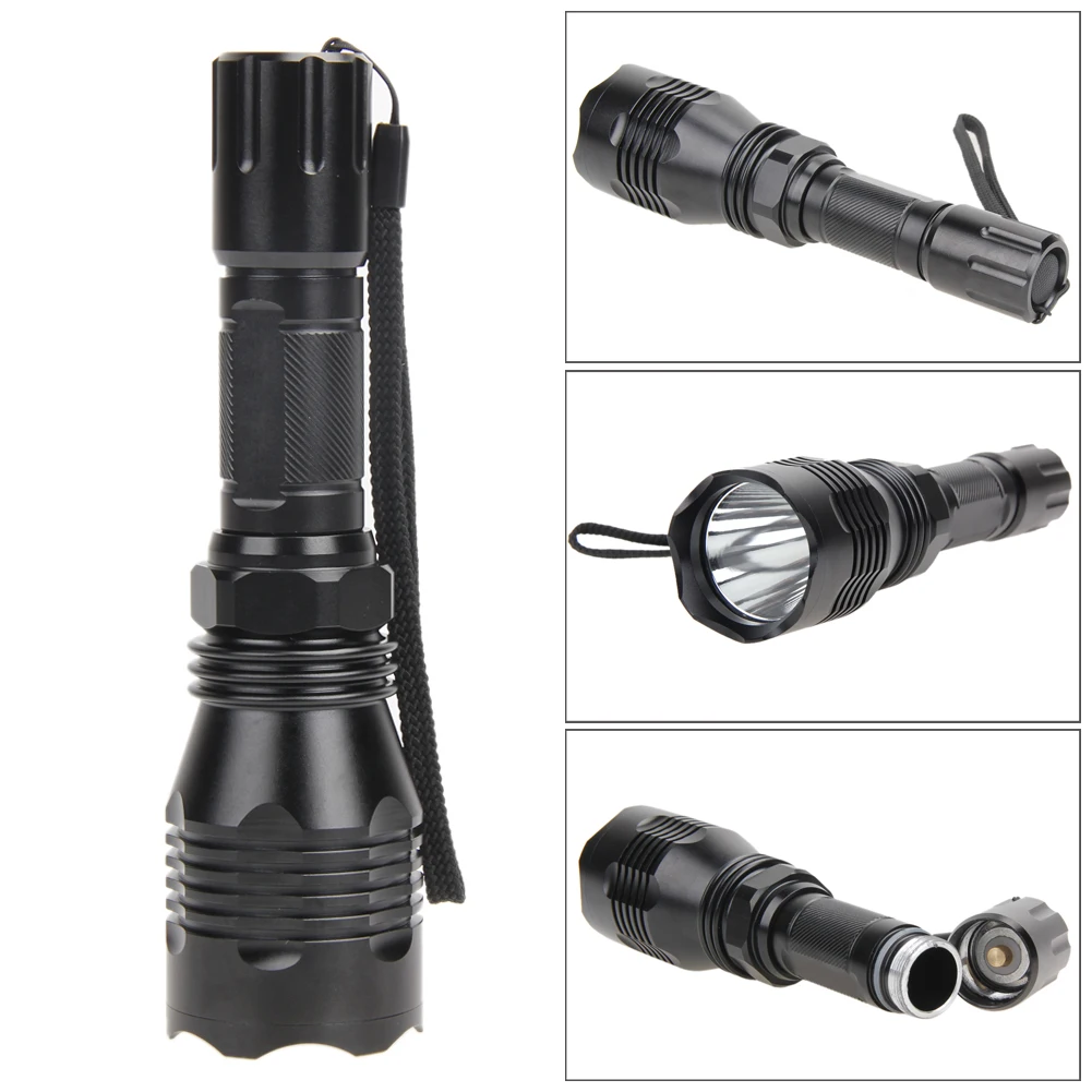 

Zoom 38mm Lens 850nm Night Vision Waterproof Shake-proof Zoomable IR Infrared LED Flashlight Torch