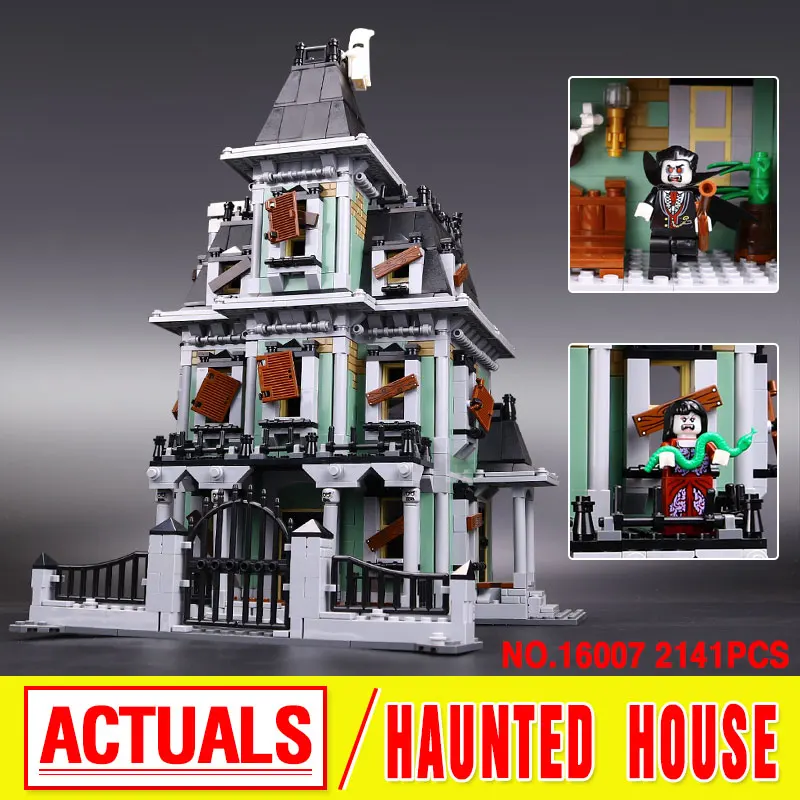 Lepin 16007 Monster fighter The haunted house Model Building Kits Model Assembling  Toys Compatible With 10228