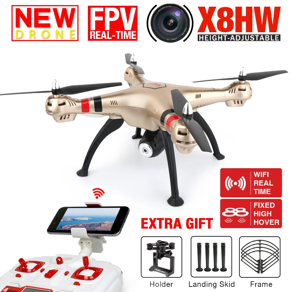 Buy Cheap 2016 NEW SYMA X8HW Hover FPV Real-time RC Quadcopter Drone With 2MP WIFI Camera 2.4G 6Axis Dron RTF RC Helicopter VS X101 X102H