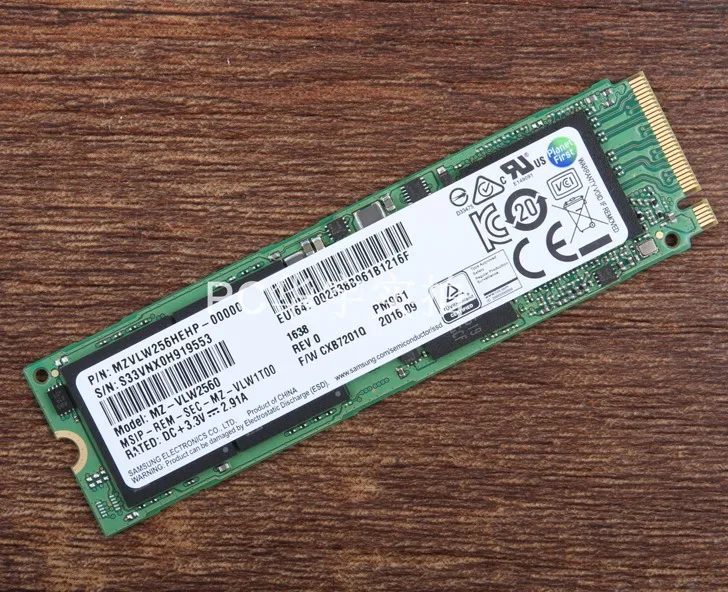 SAMSUNG PM961 256GB SOLID STATE DRIVE MZ-VLW2560 MZVLW256HEHP-00000