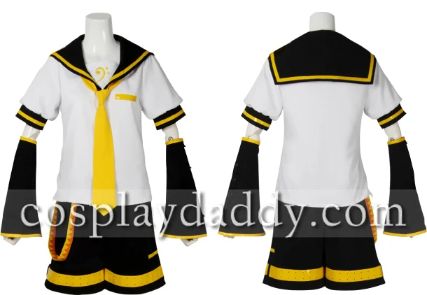 Вокалоид 2 Косплей кагамине Лен костюм новый наряд | Тематическая одежда и