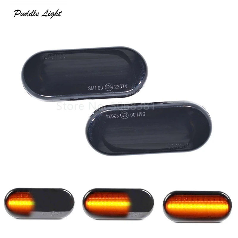 

2Pcs LED Dynamic Turn Signal light Side Marker light Sequential Blinker Light for Ford C-Max Fiesta Focus Fusion Galaxy