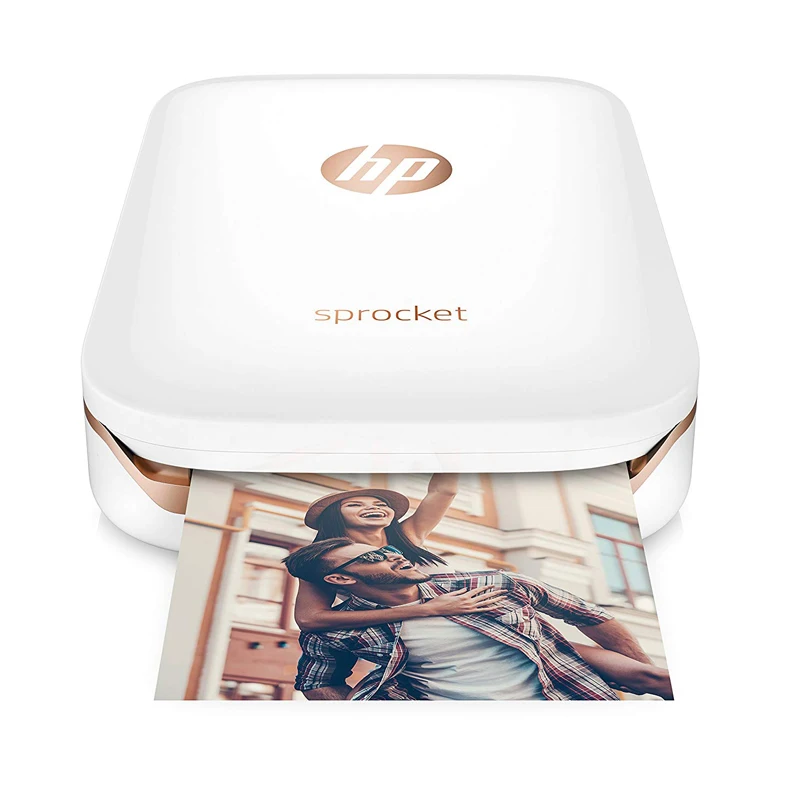 Hp Sprocket портативный фотопринтер для 5*7,6 см(2x3-дюймов) липкая Zink фотобумага легко печатать фотографии в социальных сетях - Цвет: Sprocket Printer W