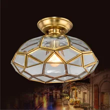 Cocina de La Vendimia de La tortuga luces de Barra de techo lámpara de techo de cobre Antiguo país comedor dormitorio Superficie E27 luz colgante