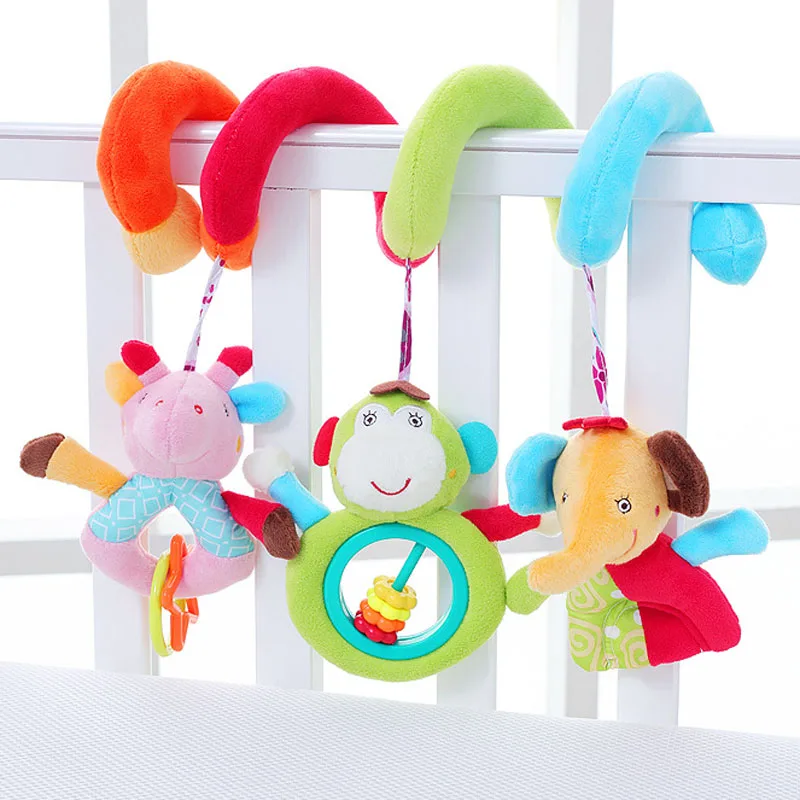 Stroller Rattles Plush Elephant Doll Infant Carrier Accessories Playpen