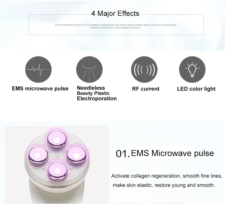 BIOSKIN светодиодный Фотон Омоложение Кожи Мезотерапия ЭМС электропорация лица RF радиочастотный уход за кожей подтягивающий Массажер для лифтинга