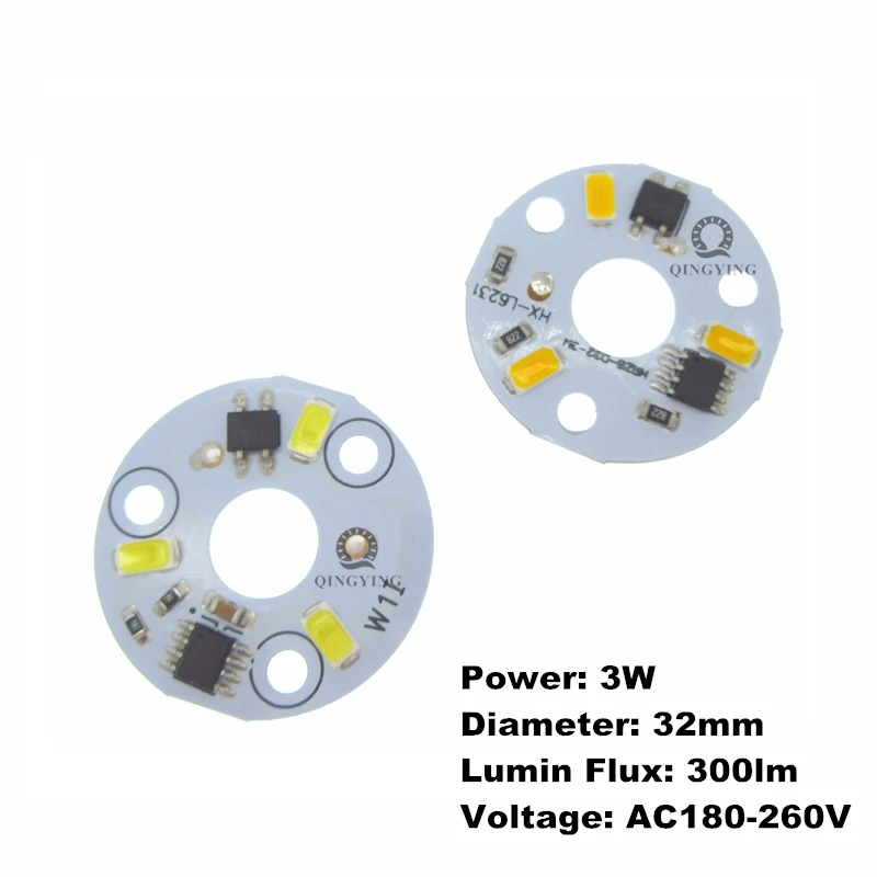 10 шт. ac 220 В светодиодный pcb SMD5730 3 Вт 5 Вт 7 Вт 10 Вт 12 Вт 15 Вт 18 Вт 24 Вт интегрированный ic драйвер белый/теплый белый светодиодный светильник