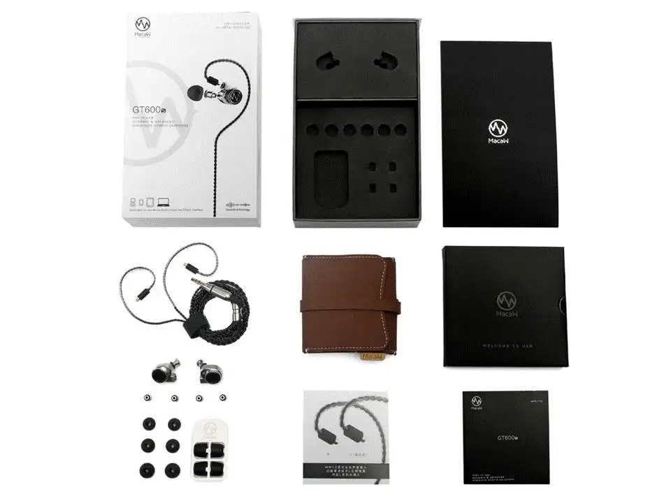 Macaw GT600S Dynamic Driver Balanced Armature Hybrid MMCX Hi Fi Hifi Music Monitor Audiophile In ear Earphone Earbuds