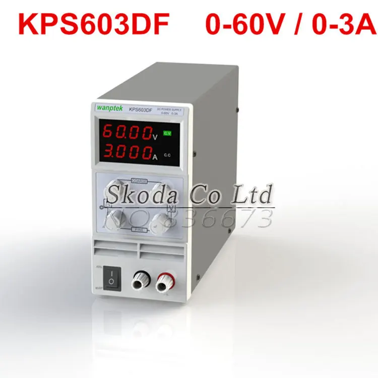 Здесь можно купить   DHL Free KPS-603DF Mini Switching Regulated Adjustable DC Power Supply SMPS Single Channel 60V 3A High Precision 0.01V 0.001A Строительство и Недвижимость