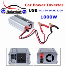 1000 Вт DC12V к AC 220 В автомобиля Мощность инвертор с USB Зарядное устройство конвертер адаптер DC 12 до AC 220 модифицированная синусоида