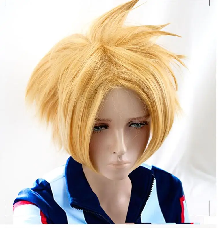 

Kaminari Denki Cosplay Wig My Hero Academy Play Costume Halloween Hair Wigs Free Shipping