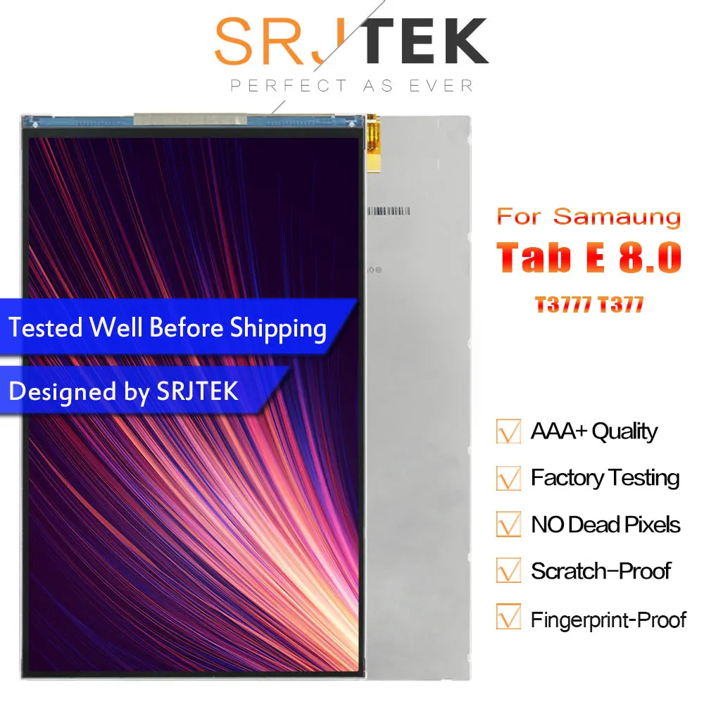 

Srjtek 8" LCD For Samsung Galaxy Tab E 8.0 T3777 T377 LCD Display Matrix Screen Tablet PC Replacement Parts T377 T3777 Screen