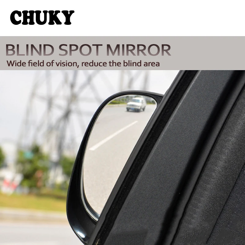 

CHUKY Car Adjustable Blind Spot Mirrors Second Row Rearview Wide Angle Lens For Renault megane 2 Kia rio ceed Mitsubishi lancer