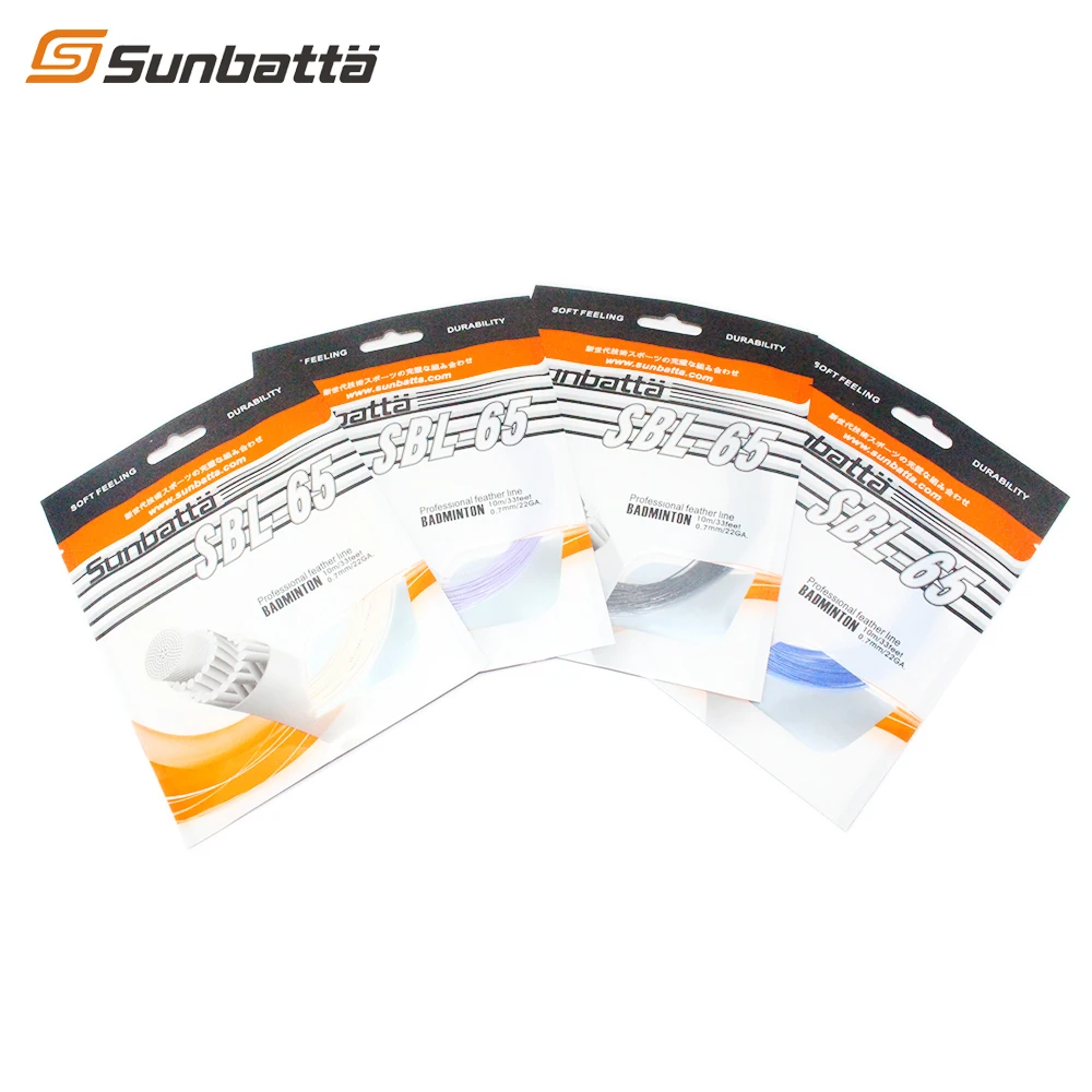 

Free shipping 10pcs/lot SUNBATTA SBL 65 Badminton String/badminton racket string(10M,same BG65)