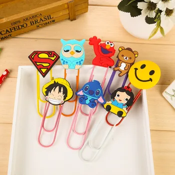 

1 PCS New Lovely Cartoon Animal Superman Bookmark Clip Memo Clip Paper Clip Bookmark School Office Supply Paperclip Bookmarks