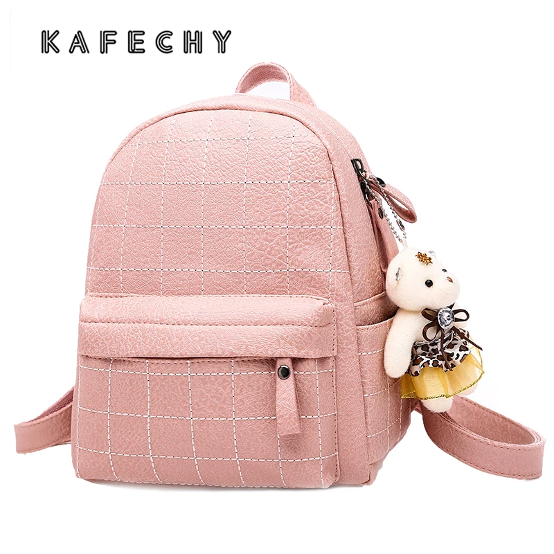 Mochila De cuero de para mujer 2019 mochilas bonitas para adolescentes bolso de hombro mochilas escolares para pequeñas - AliExpress