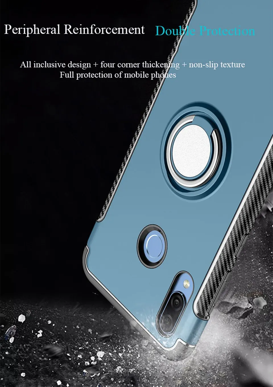 Ring Case for Huawei Nova 3 3i 2 2S 2i Case Mate 10 Coque Magnetic Nova3 Cover for Huawei P20 Pro Honor 10 9 8 7X P10 Lite Case (11)