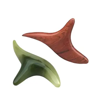 

Beeswax & wooden acupuncture massage rod acupuncture point rod Foot massage tool camphor wood triangle bird foot massager stick