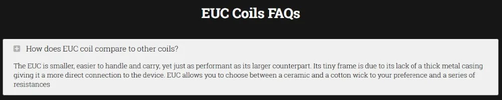 EUC Coils