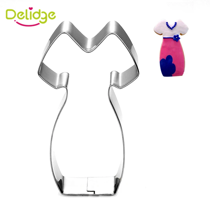 Delidge 1 шт. женское платье форма для печенья балетная юбка из нержавеющей стали