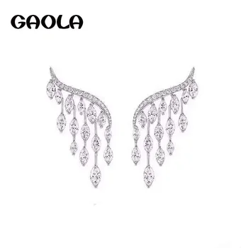 

GAOLA New Angel Wings AAA Cubic Zirconia Classic Stud Earrings Fashion Jewelry GLE5323