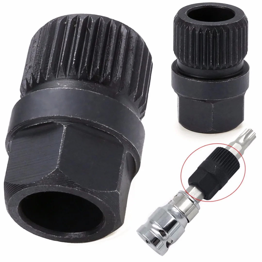 

For AUDI For FORD 1Pcs Car Repair Tool Metal 33 Spline Alternator Clutch Wheel Pulley Removal Tool Mayitr