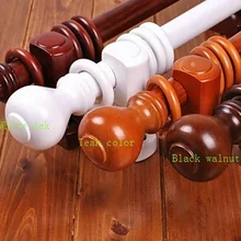 Классический 30 мм штора стержни Диаметр дерева цвет 200 см длина одиночный карниз полюс для гостиной/кровати комнаты окна украшения