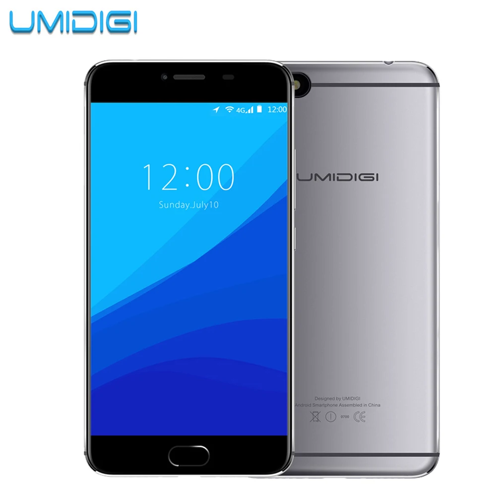 Original Umidigi C Note Android 7.0 Unlocked Cell Phones 3G RAM 32G 3800mAh Quad Core 4G LTE 5.5" 1920x1080P 13MP Mobile Phone