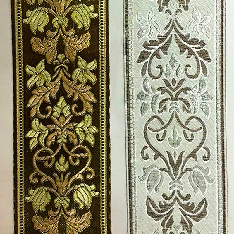 

Embroidery Brown and Grey Lace of Bed Cover Rim Pillow Rim quilt of Cover Edge of Curtain Edge Curtain Flame Home textile Art