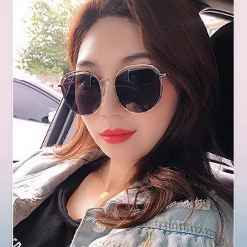 

Jyjewel Metal Oval Sunglasses Women Mirror Classic Retro Vintage Street Beat Eyewear Men Driving Oculos De Sol UV400