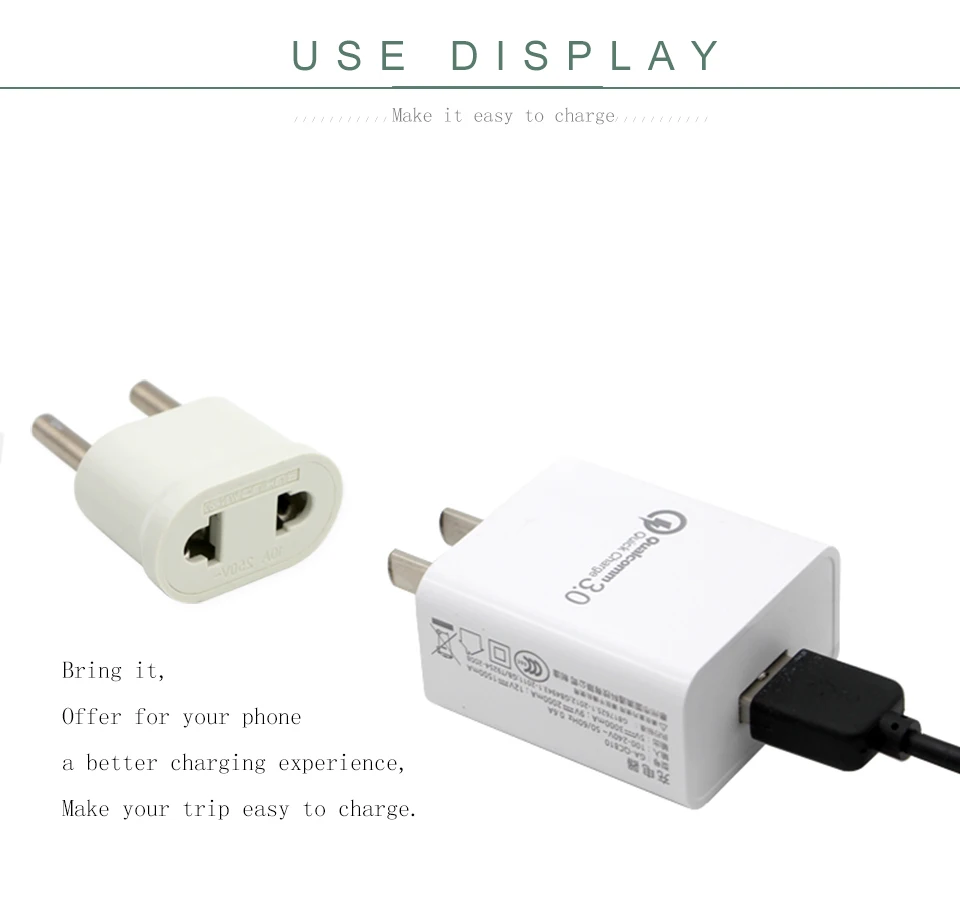 1PC 4.8mm US To EU Plug USA To Europe Travel Wall AC Power Plug Charger Outlet Adapter Converter 2 Round Pin Electrical Socket (8)