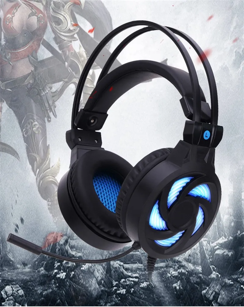 SOYTO Original Wired Gaming Headphones for PC LED Glowing Headset Stereo Bass Fone De Ouvido Auriculares With Mic for Games6