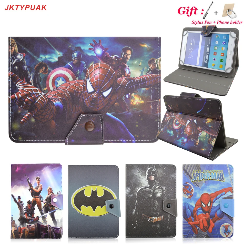 

Universal Marvel Avengers Heroes Coque PU Leather Cover Case for 10.1 Inch CHUWI Hipad MTK6797 X27 Android 8.0 Tablets Funda