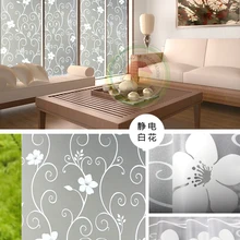 75 см x 6 м матовое непрозрачное стекло оконная пленка для уединенности клейкие стеклянные наклейки домашний Декор 3D статическое цепляющее декоративное окно пленка