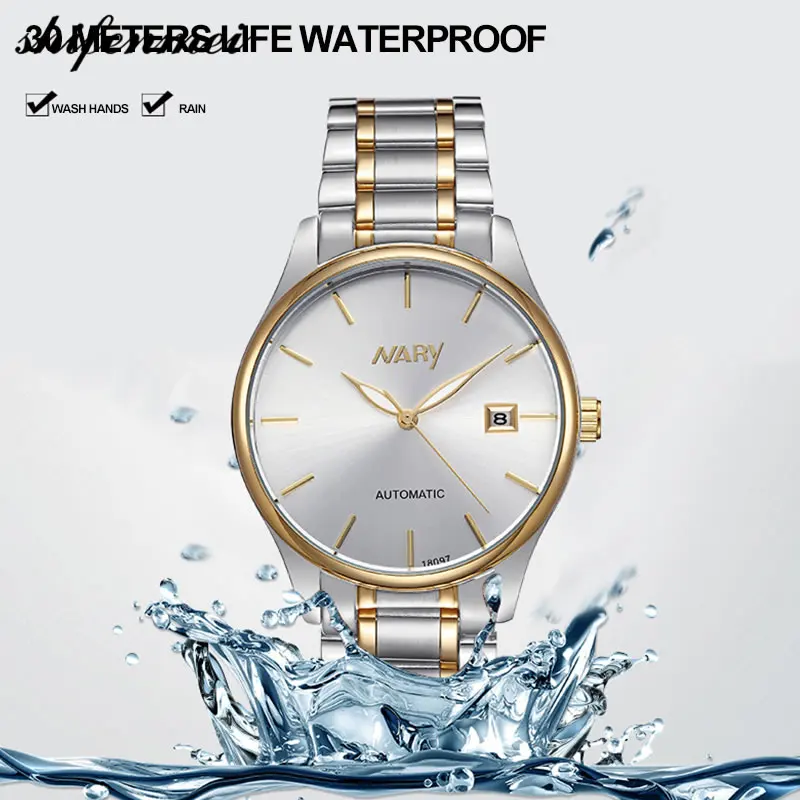 

Men Watches Fashion Male Mechanical Wristwatches LED Display Digital Men's Top Brand Luxury waterproof Relogio Auto Date Clock