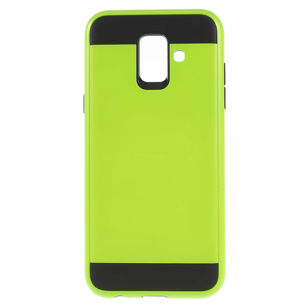 Dulcii Brushed PC + TPU Hybrid Case Accessory for Samsung Galaxy A6 (2018) - Green |